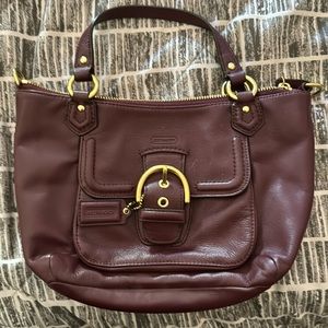 Purple coach bag